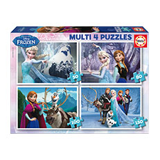 MULTI 4 PUZZLES FROZEN 50+80+100+150