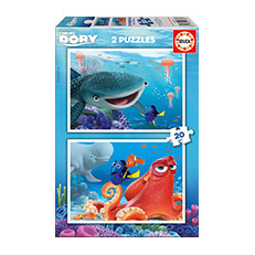 Cardboard jigsaws 2x20 pieces