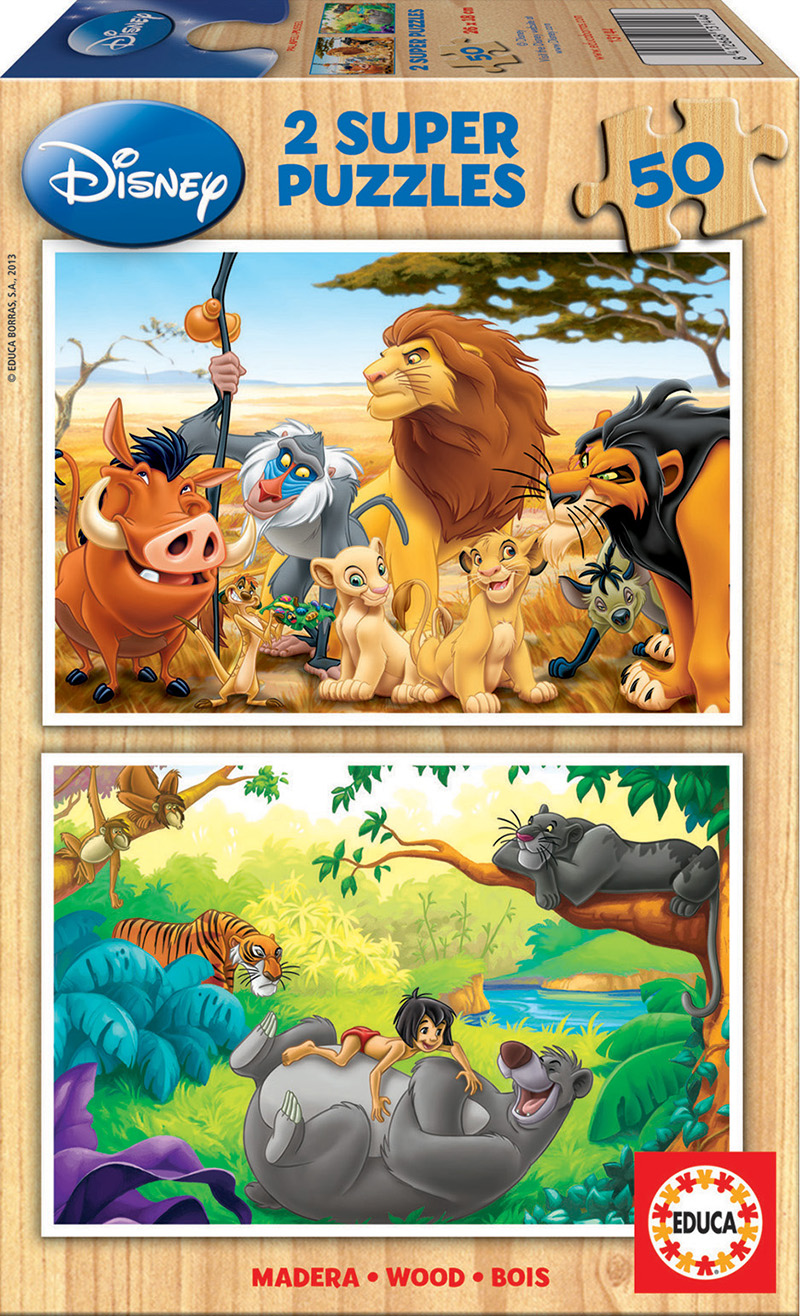 Puzzle Disney Vaiana - contient 4 puzzles - Alkarion