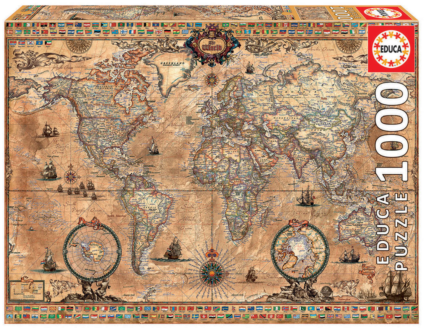 1607 World Map Puzzle