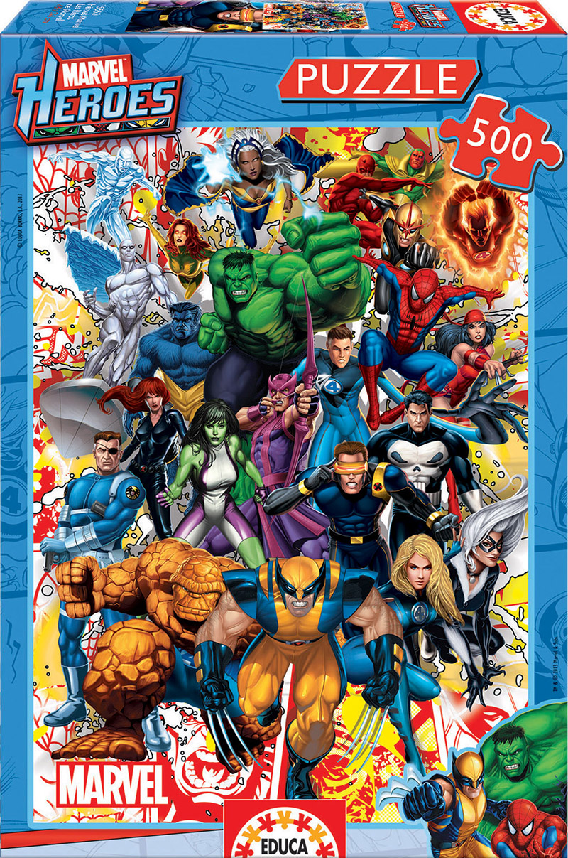 500 Marvel heroes - Educa Borras