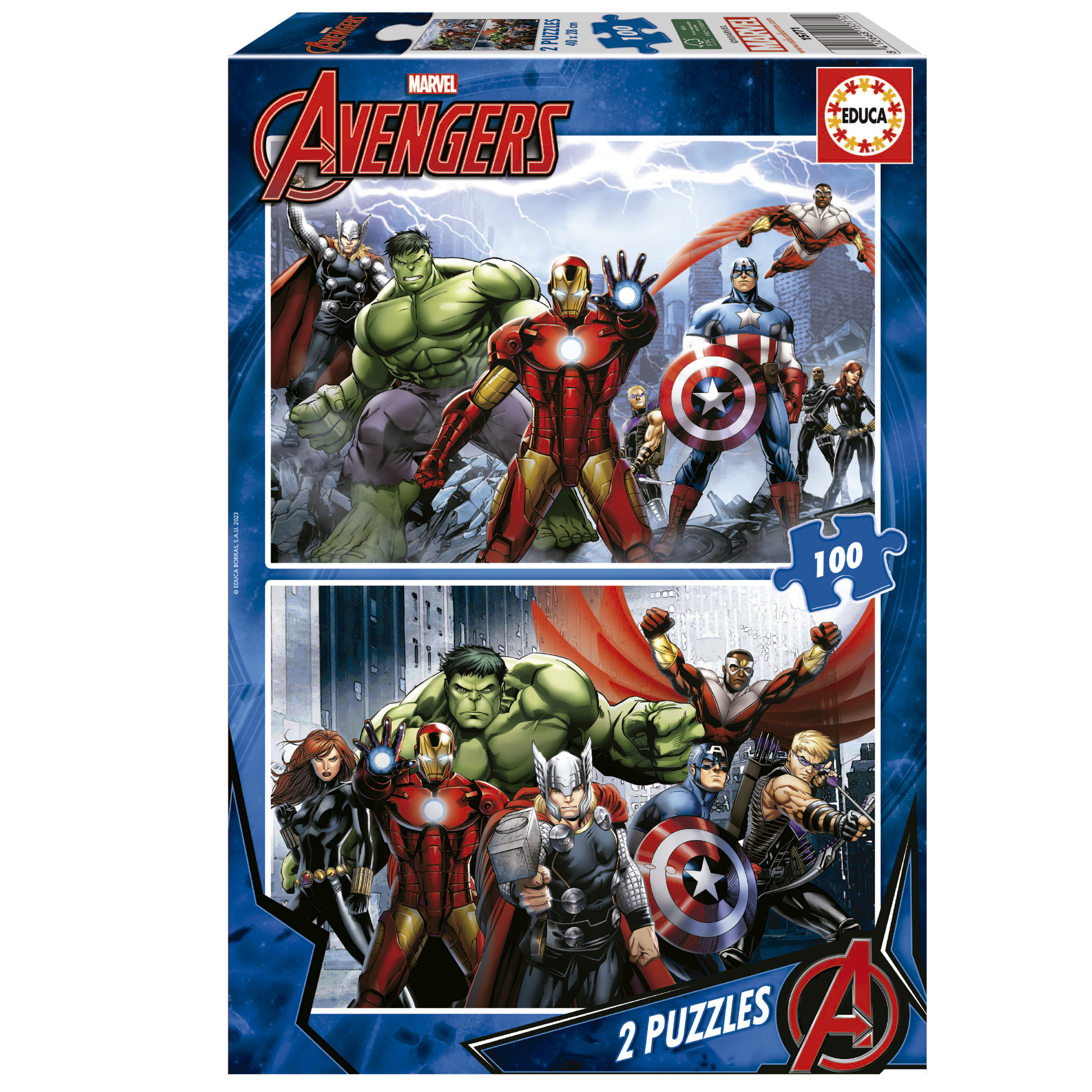 2x100 Avengers - Educa Borras