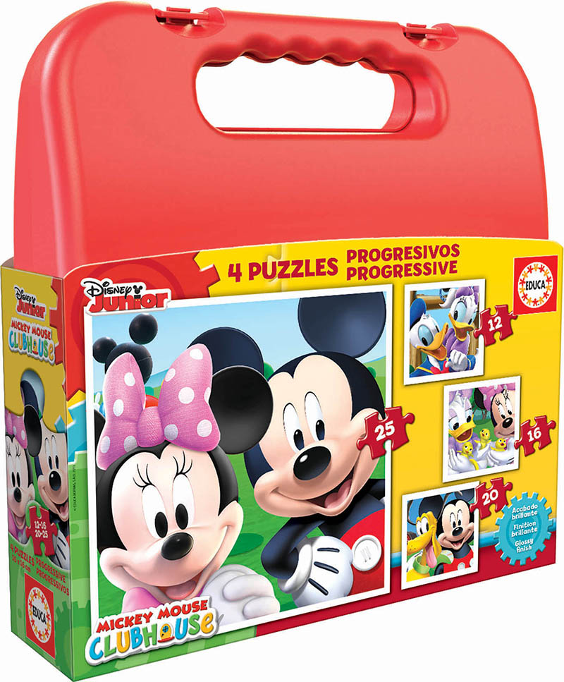 Puzzles en bois 2 x 25 pièces : Mickey et ses amis - Educa - Rue