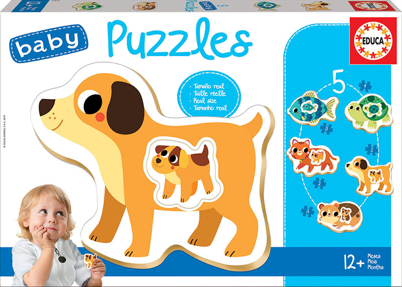 Set Puzzle Ardilla Bebe Educa Rompecabezas Animales Aprender — Atrix
