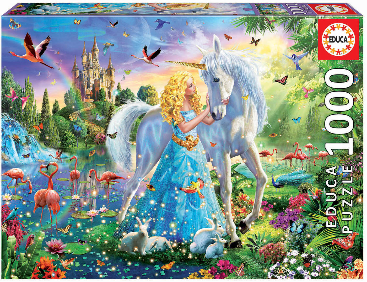 1000 La princesse et la licorne - Educa Borras