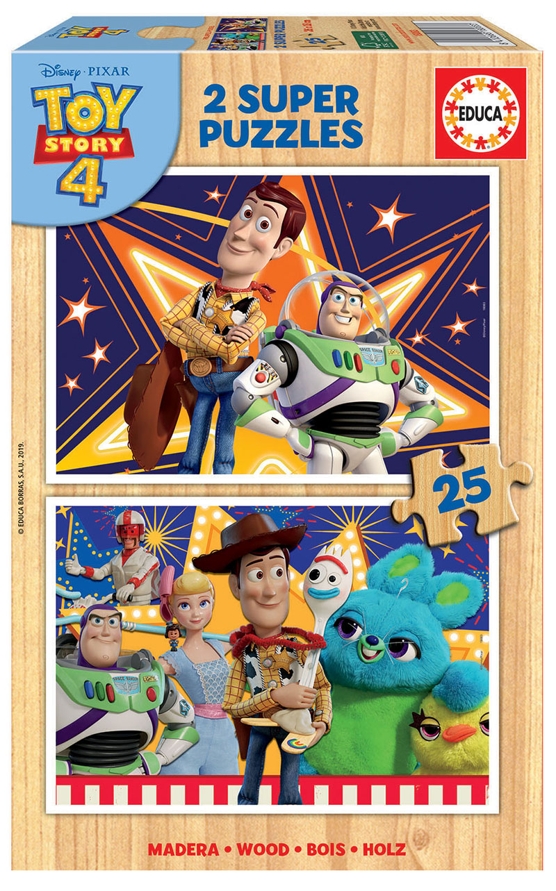 Educa - 2 Puzzles per Enfant de 100 pièces | Toy Story 4. Composé de  Grandes pièces Parfaitement finies. Recommandé à partir de 6 Ans (18107)