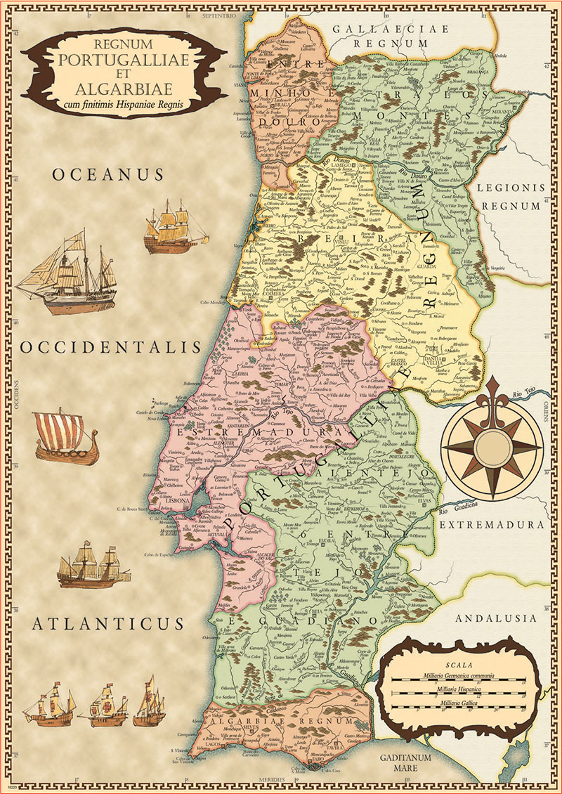 500 Mapa histórico de Portugal - Educa Borras