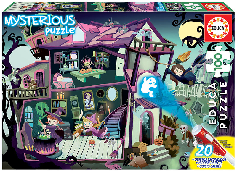 100 Mysterious Puzzle Haunted house - Educa Borras