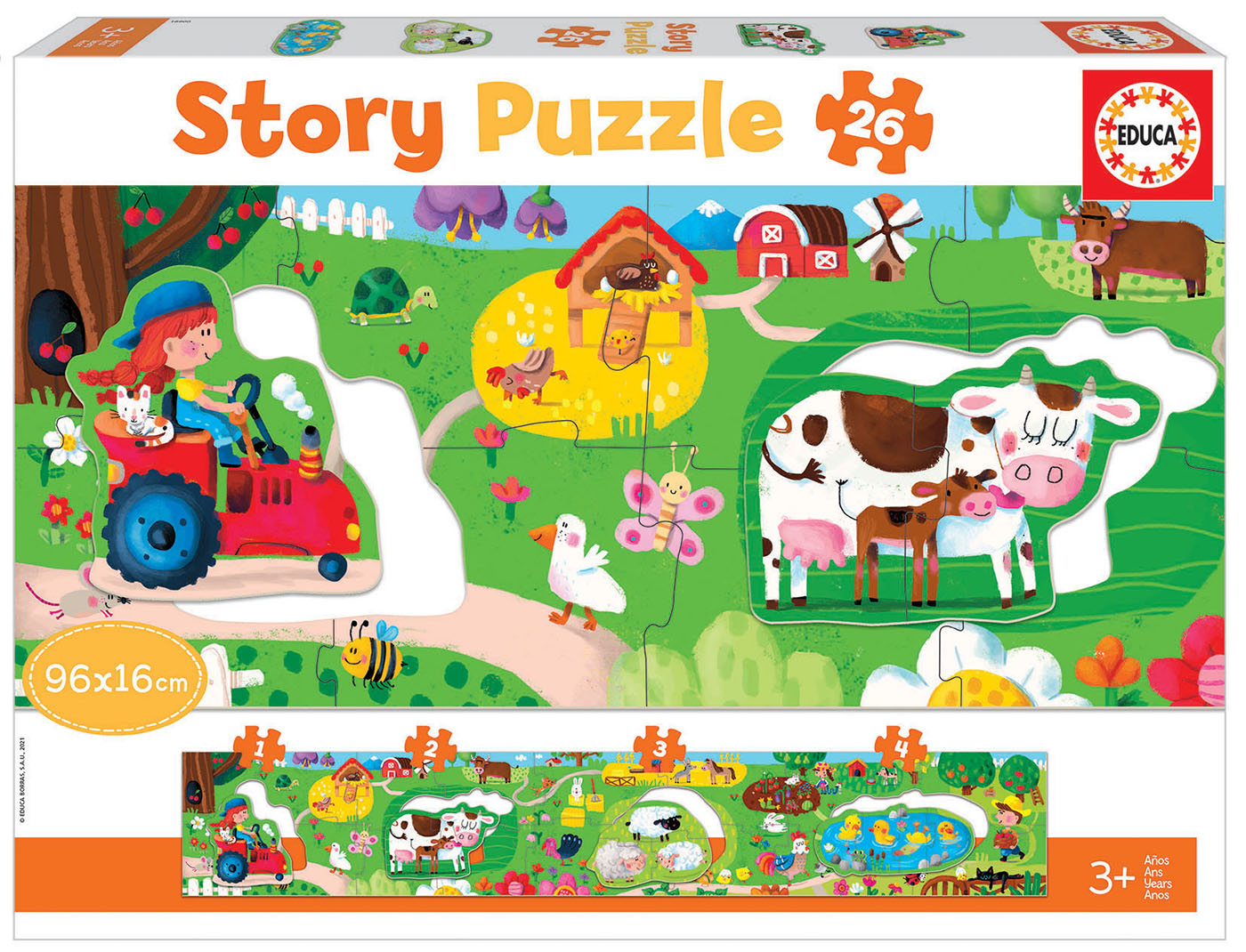 Educa Borras - Puzzle infantil Sonic Prime Neon de 300 peças ㅤ, PUZZLE  300+ pçs