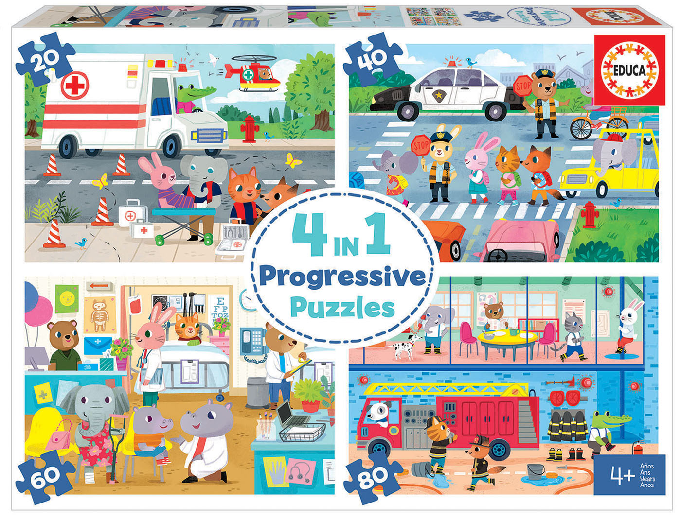 Puzzles Progréssifs Minnie Happy Helpers 12+16+20+25 - Educa Borras