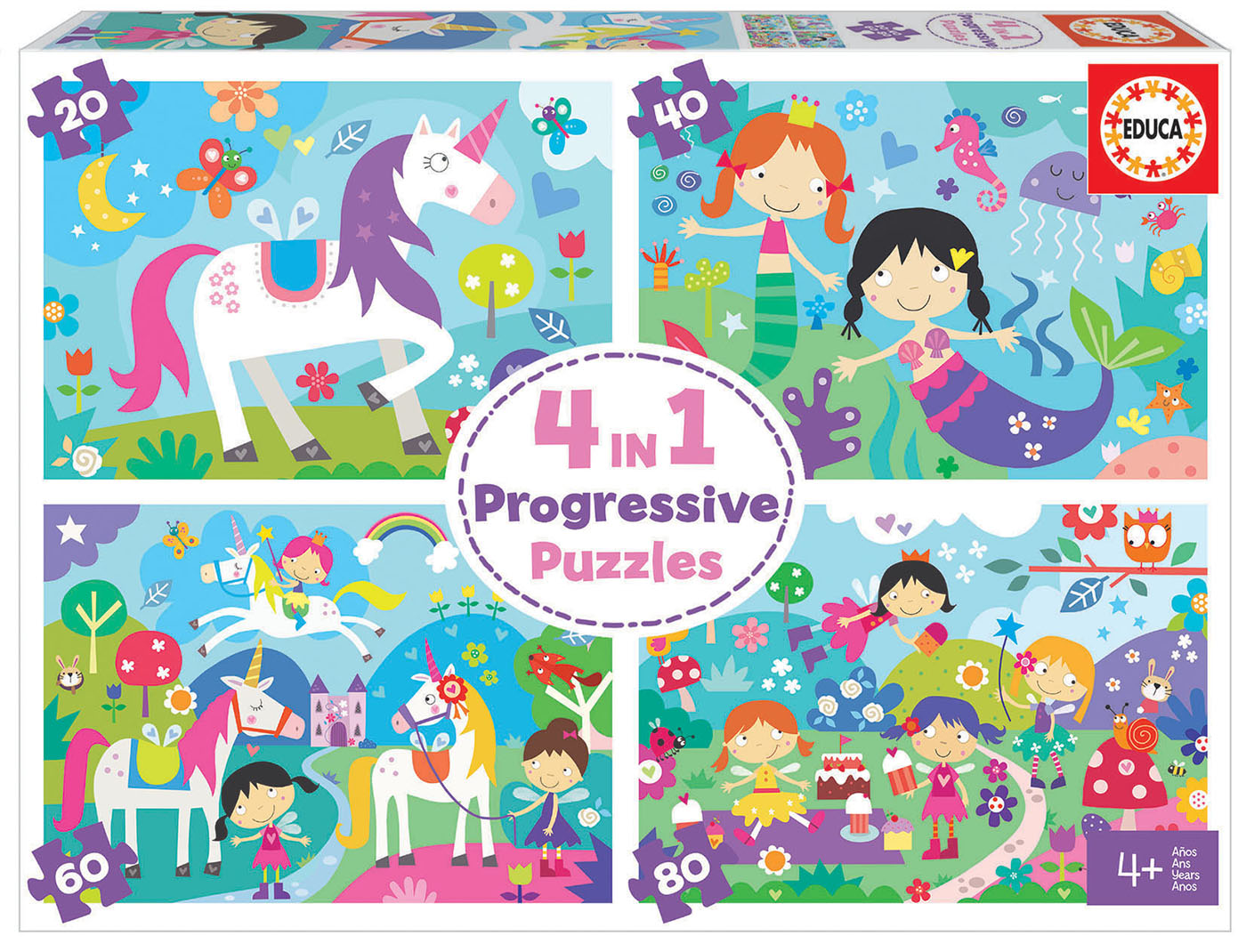 Educa - Multi Puzzles La Reine des Neiges. 4 Puzzles Progressifs