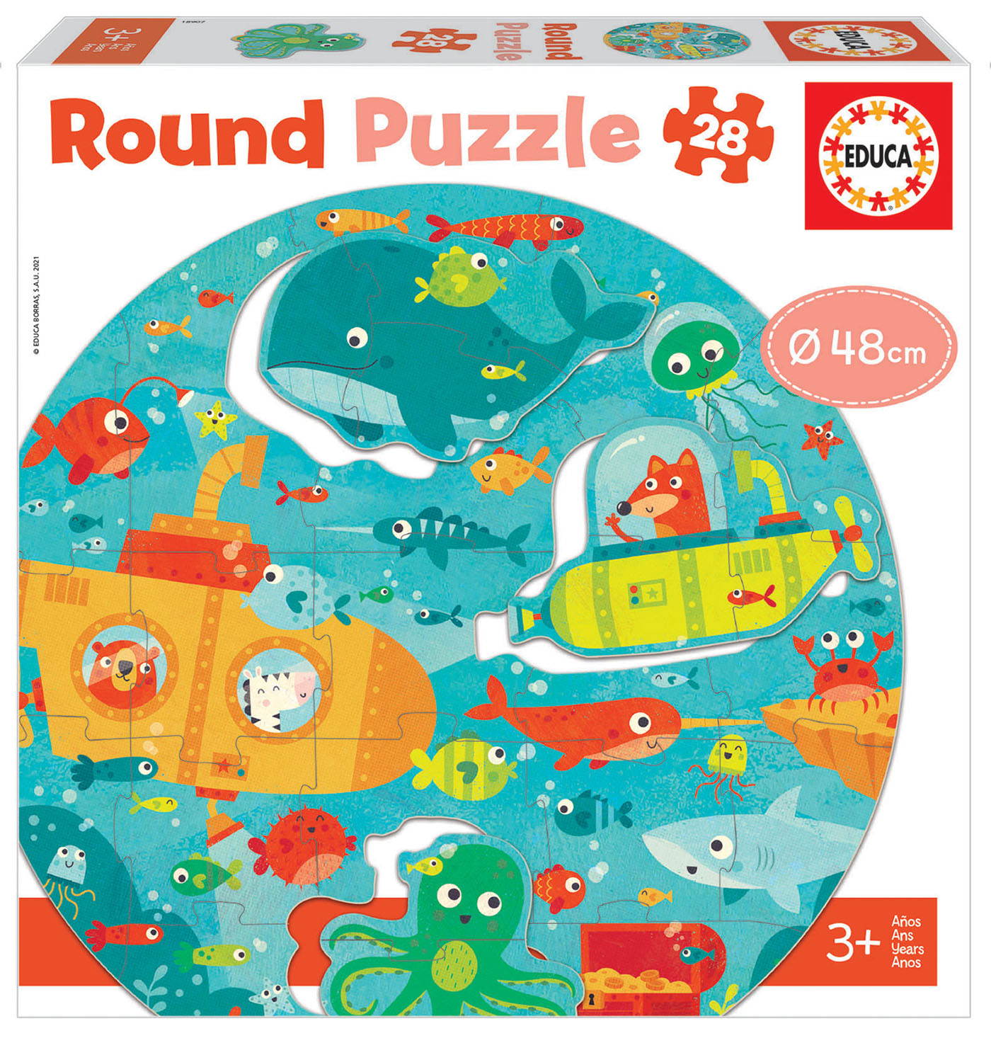 Jogos e Puzzles Didácticos para Crianças: 2 Anos