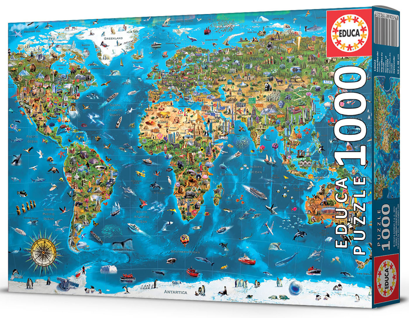 Educa 1000 Wonders of the World - puzzle of 1000 pieces