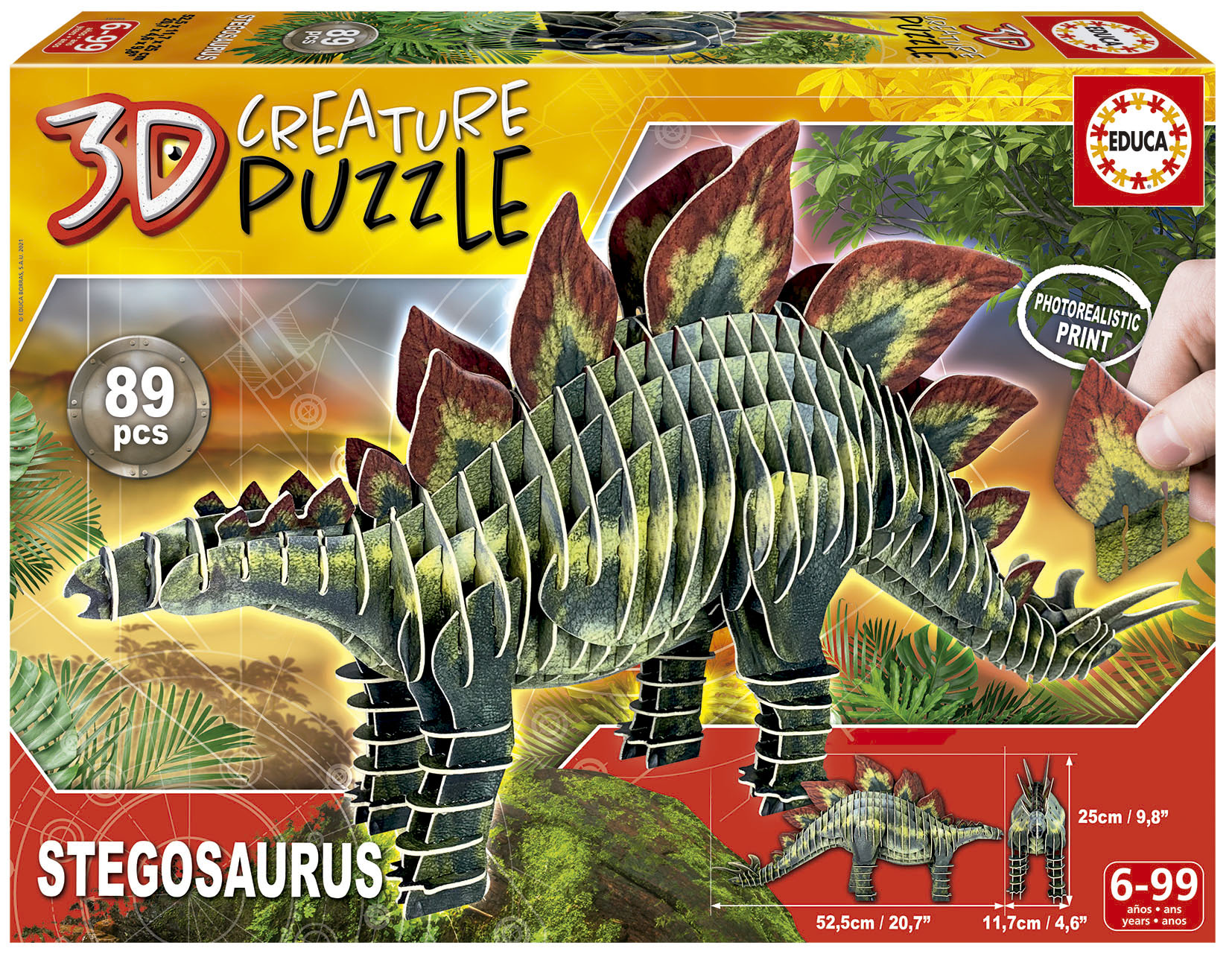 Stegosaurus 3D Creature Puzzle - Educa Borras