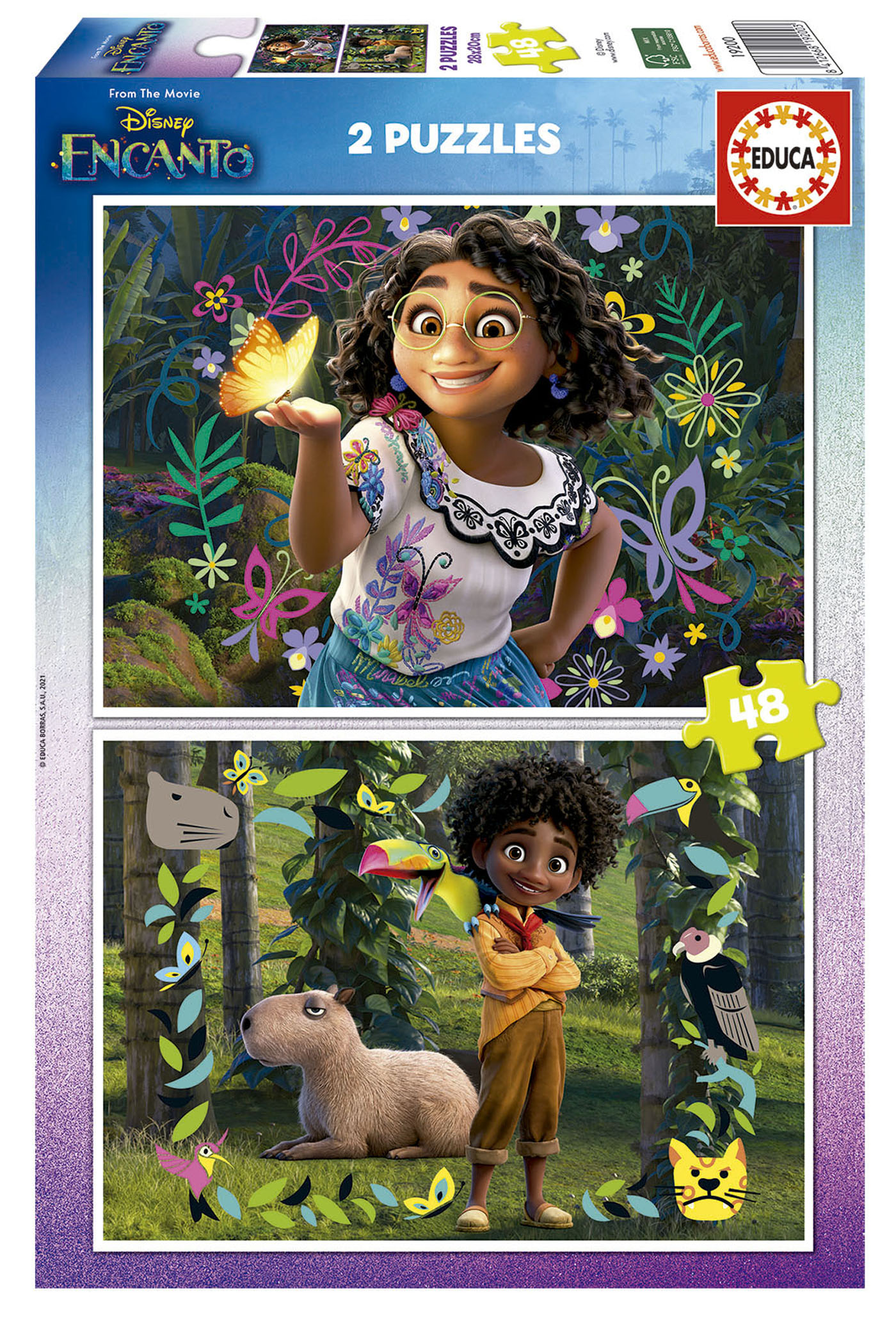 Disney Encanto Cartoon Paper Puzzle 300 500 1000 Pieces HD Printing Puzzle  Educational Toy Kids Adult