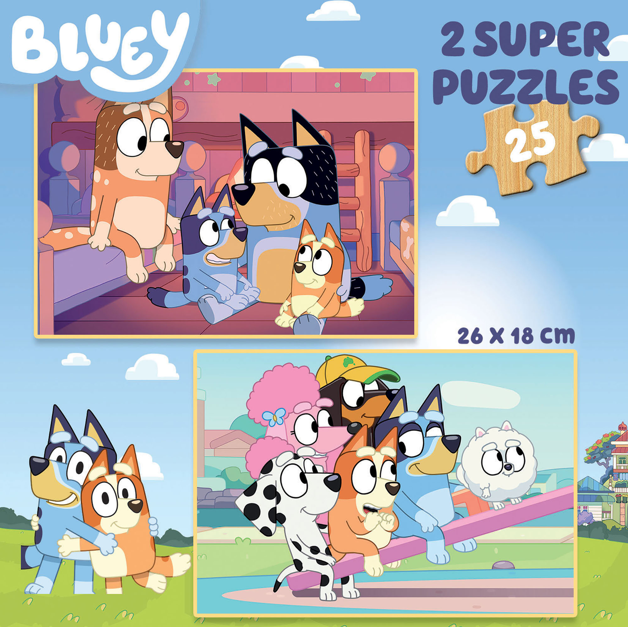 Bluey 4x42 piece puzzle - Bluey Official Website