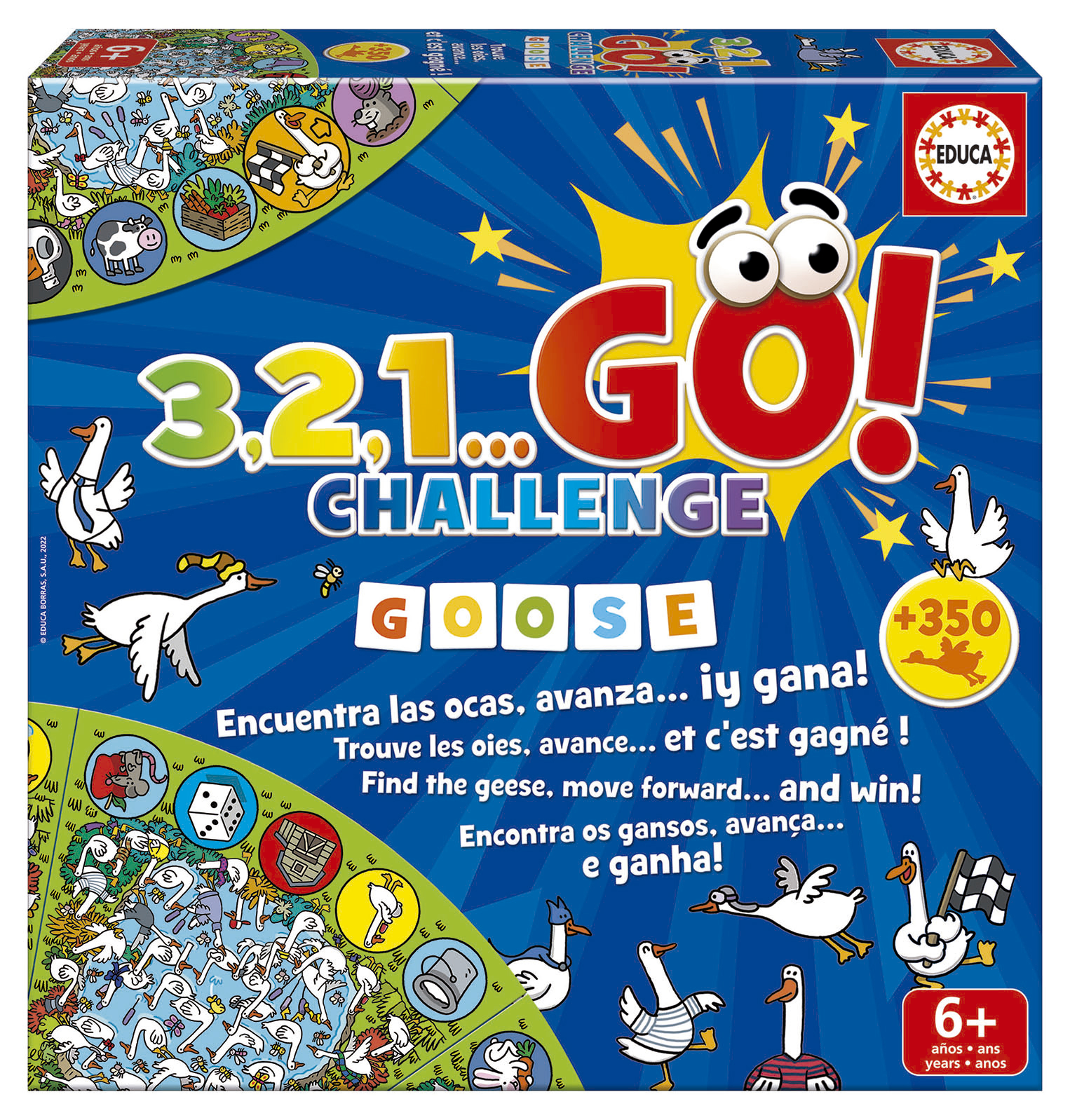 Jogo de Mesa Educa 3,2,1..Challenge Puzzle - Educa