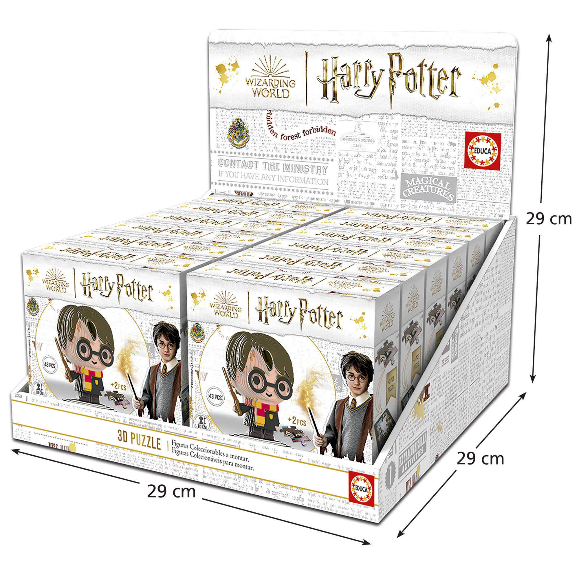 Display Puzzles Mini Figuras 3D Harry Potter - Educa Borras