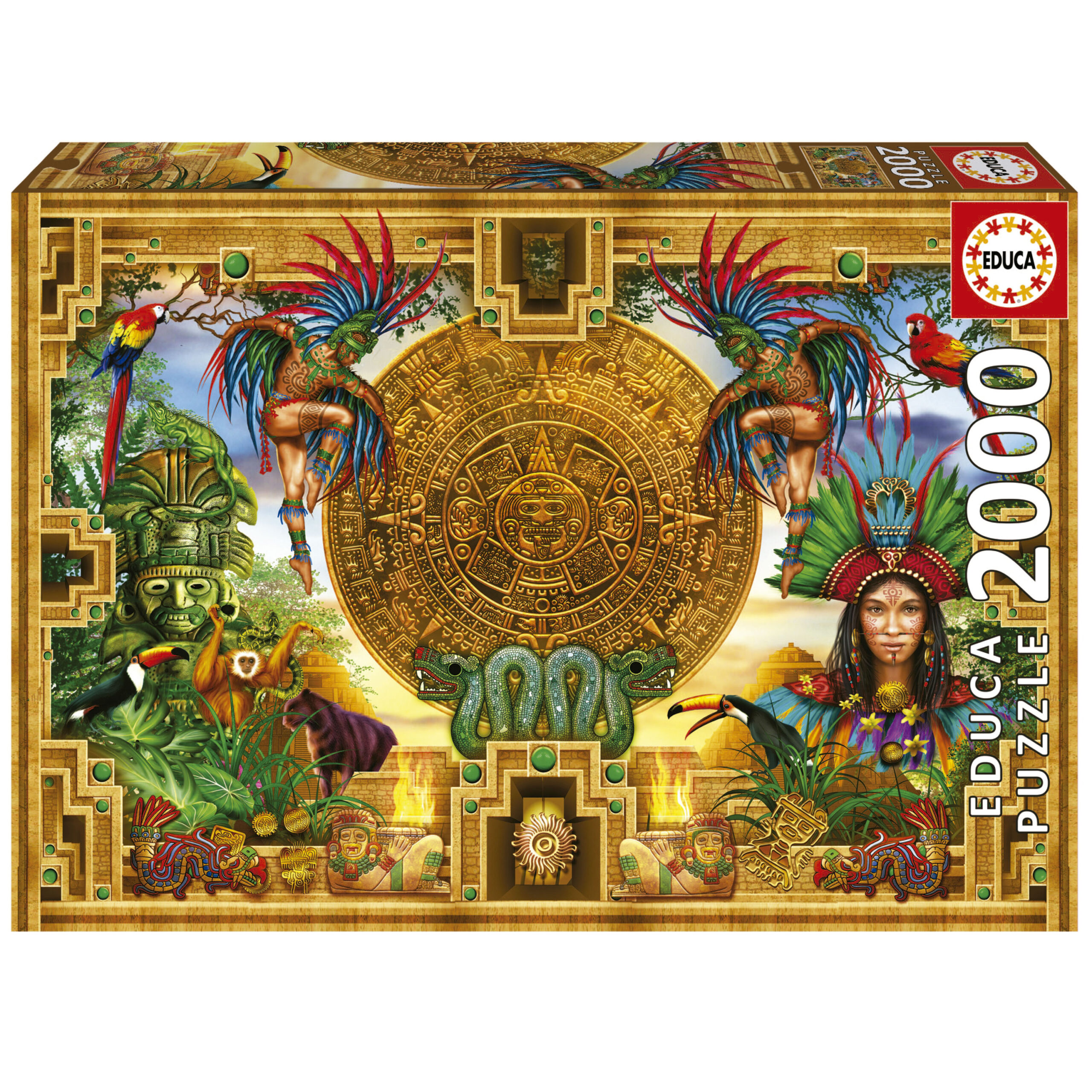 Educa Carte du monde antique Puzzle 2000 pièces - Kubekings