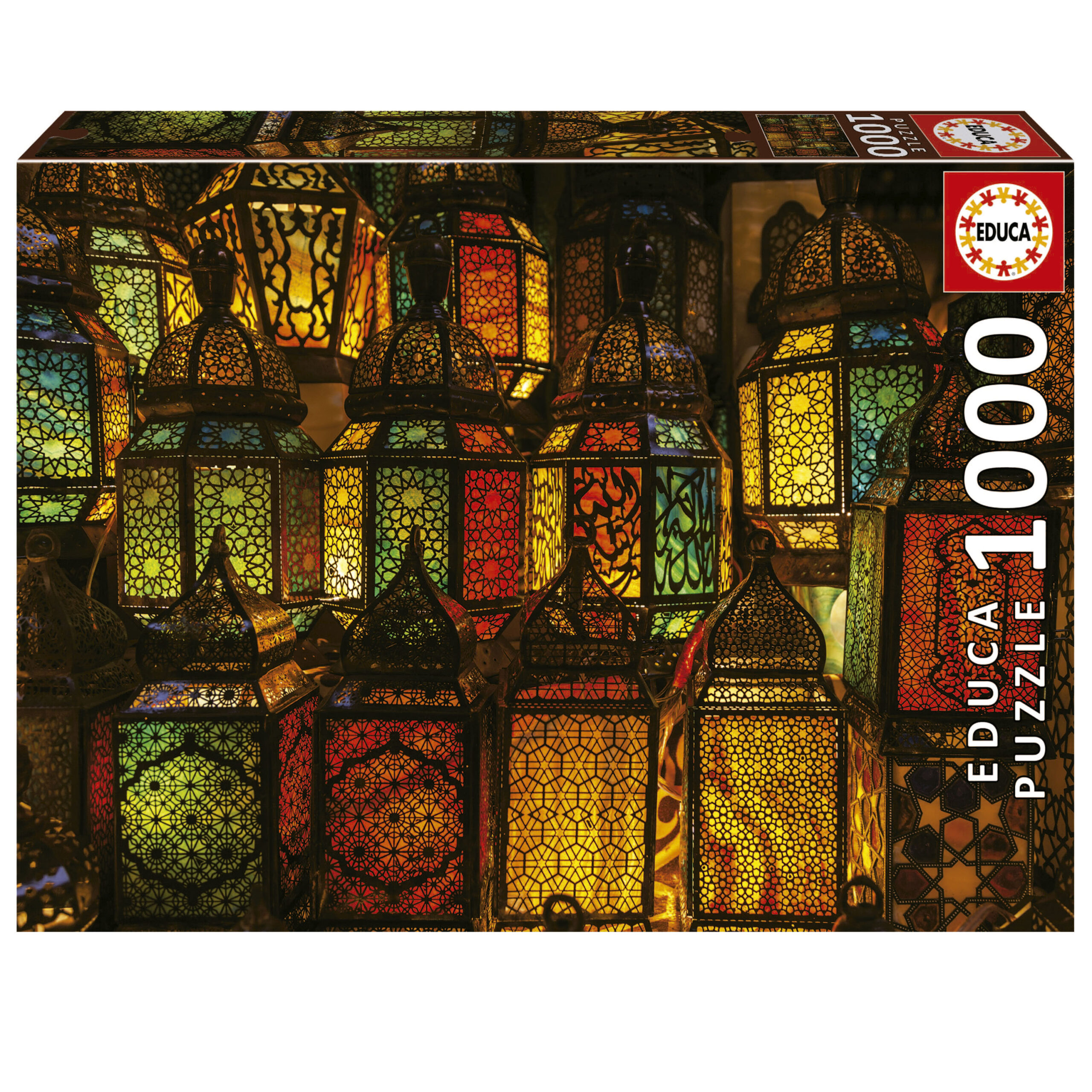 Educa Borras - Puzzle 1000 piezas Taj Mahal con cola Fix para montaje y  colgar ㅤ, Educa Borras