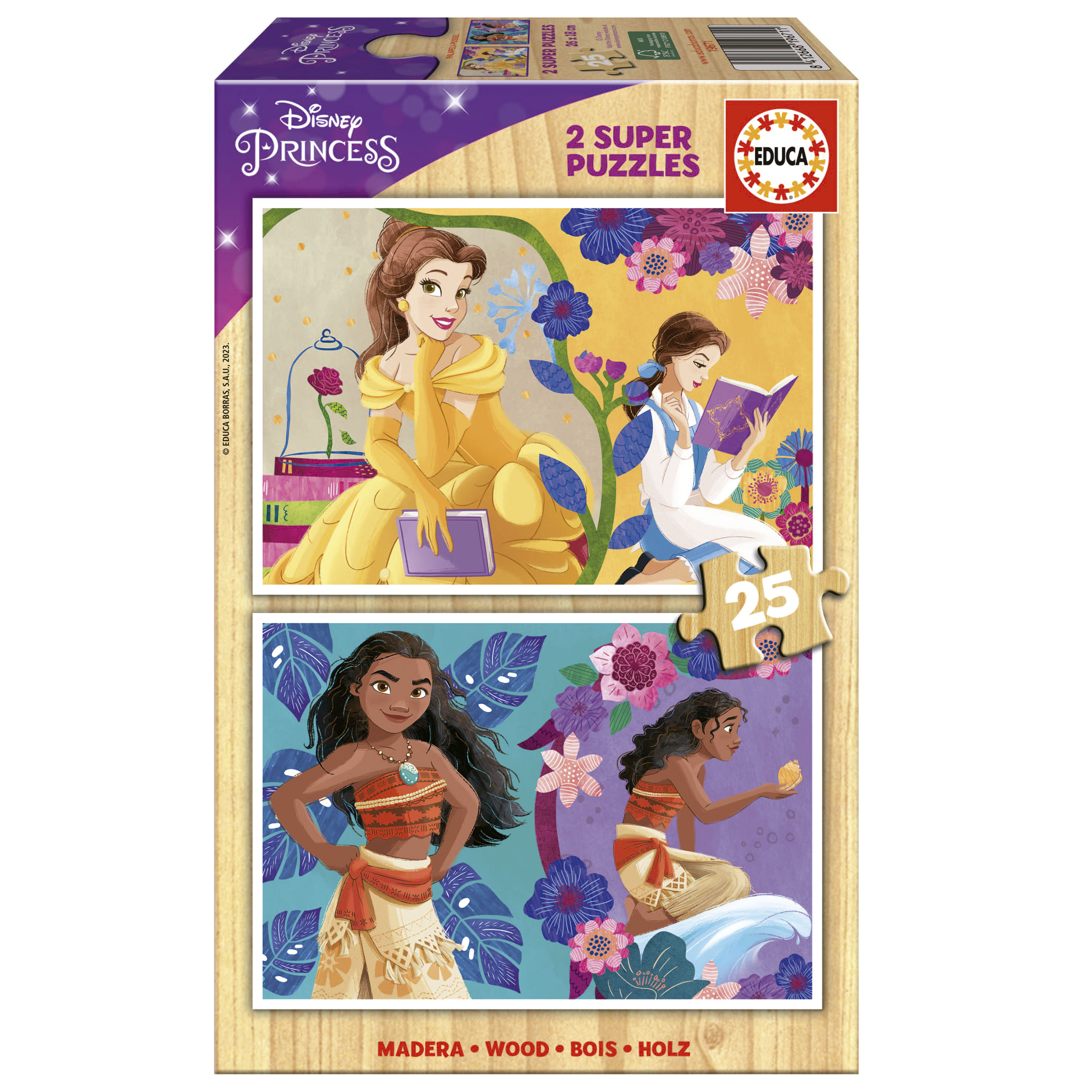 Superpack 4 in 1 Disney Princess - Educa Borras