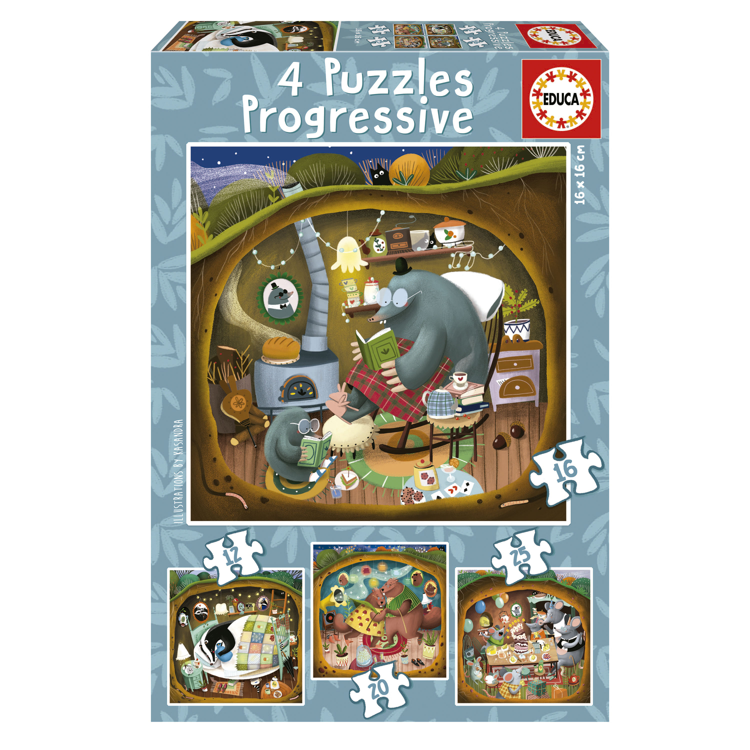 Progressive Puzzles Spidey & His Amazing Friends 12+16+20+25 - Educa Borras