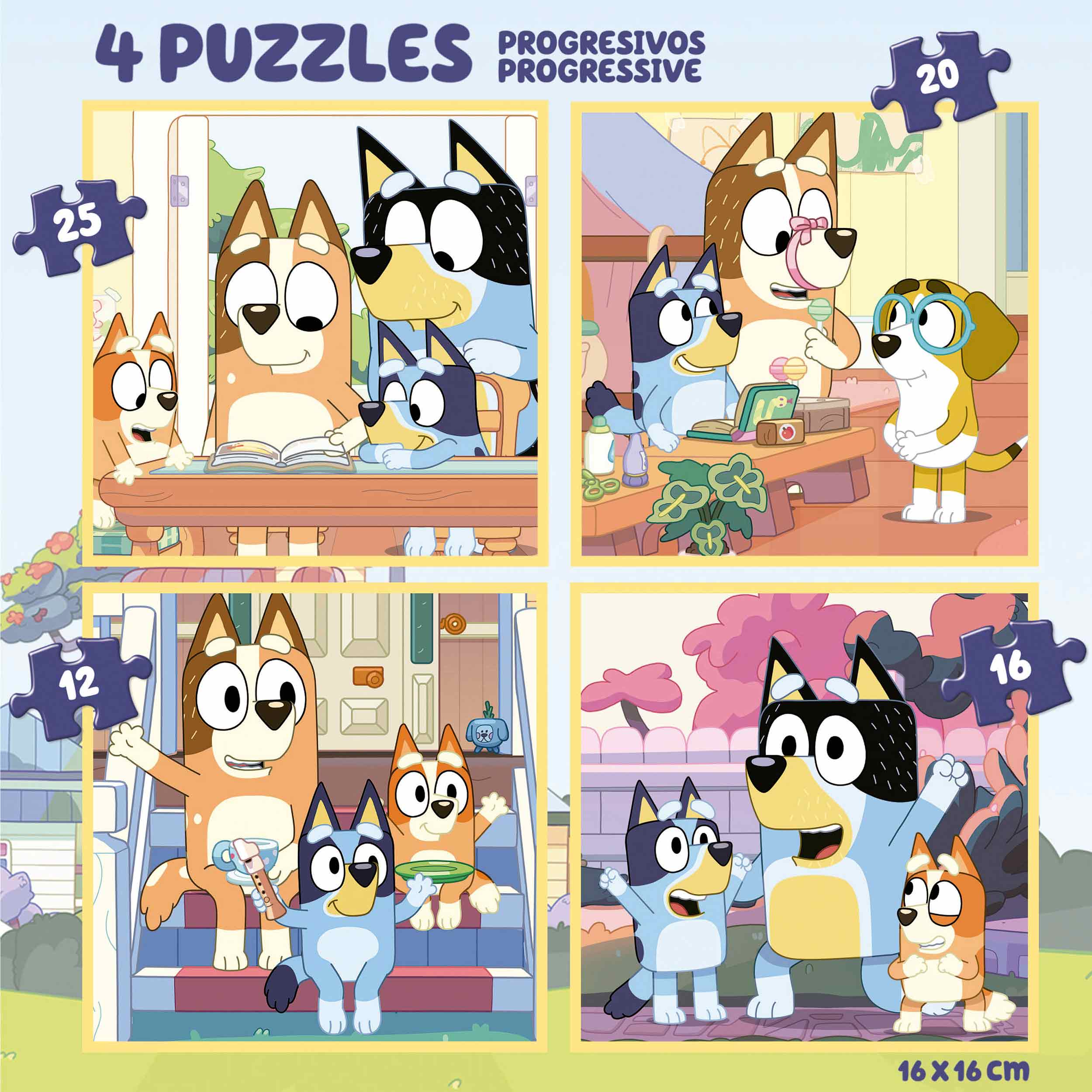 Puzzle 2x25 Bluey, 40 - 99 pieces