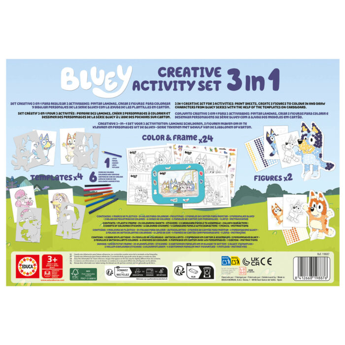 Set 3 in 1 Bluey "Creative Activity Set"